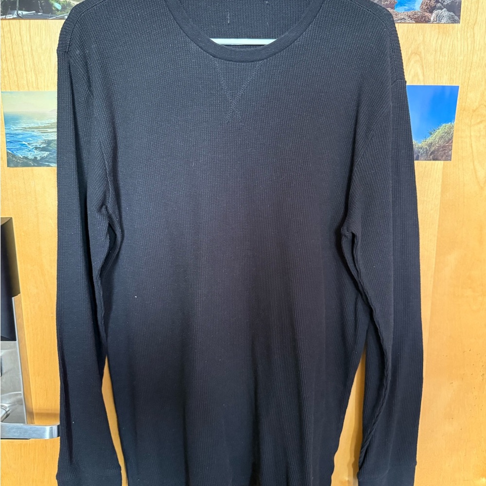 Black Long Sleeve Men's Shirt